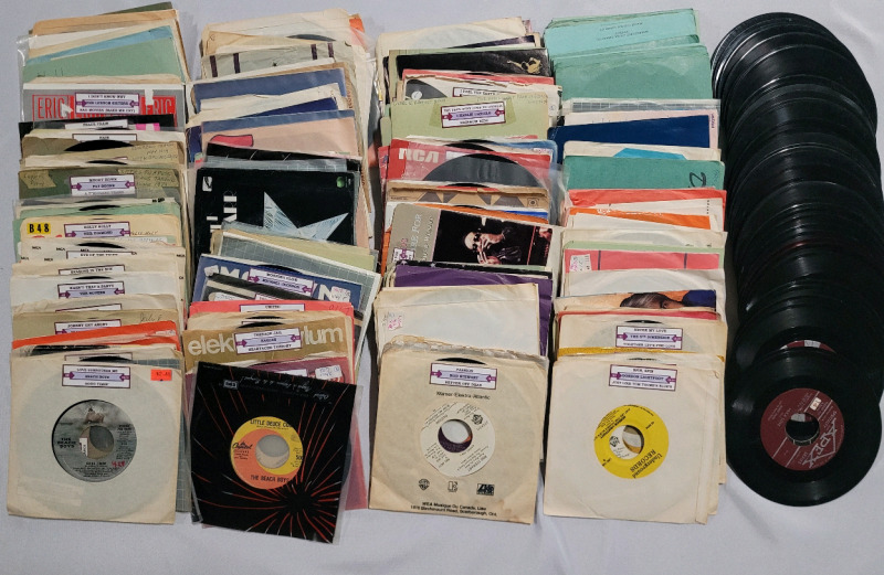 200+ 45rpm LP Records - Various Artists & Music Genres