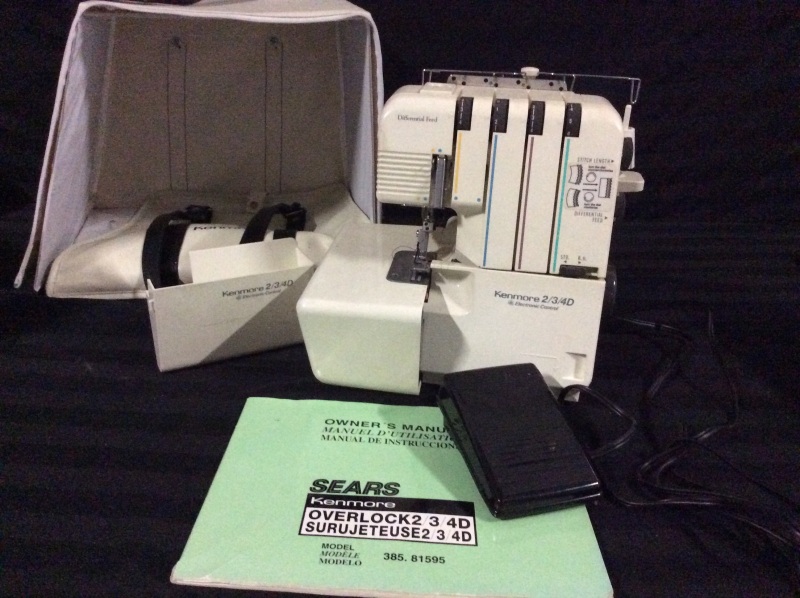 Kenmore 2/3/4D Electronic Control Overlock Serger Sewing Machine