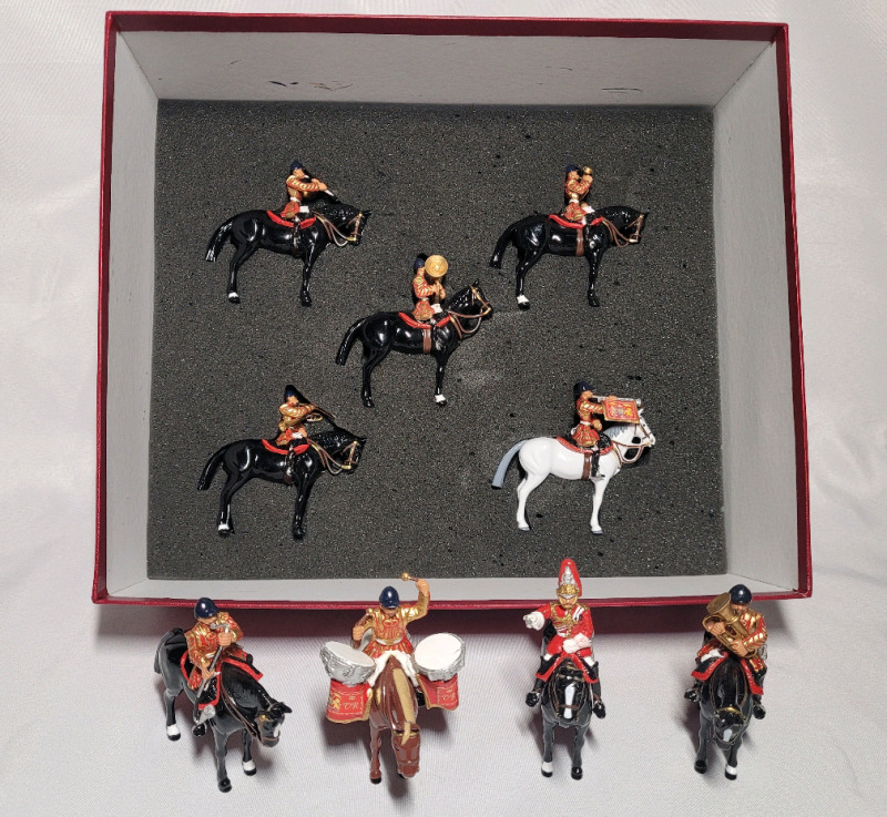 Britains Cenetary Series ' Mounted Band of the Lifegaurds ' Lead Miniatures