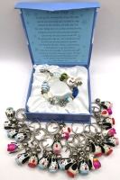 Holly Regan "Snow Day" Charm Bracelet & 20+ Vintage Keychains.