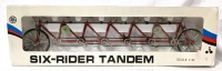 Vintage Six-Rider Tandem Bicycle 1:10 Scale Model MY-0062