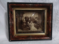 Vintage Framed Black & White Family Photo