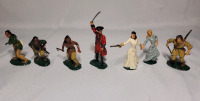 ' The Last of the Mohicans ' Movie Lead Miniatures , Set of 7