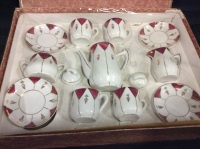 Vintage Child&rsquo;s Ceramic Tea Set In Original Box