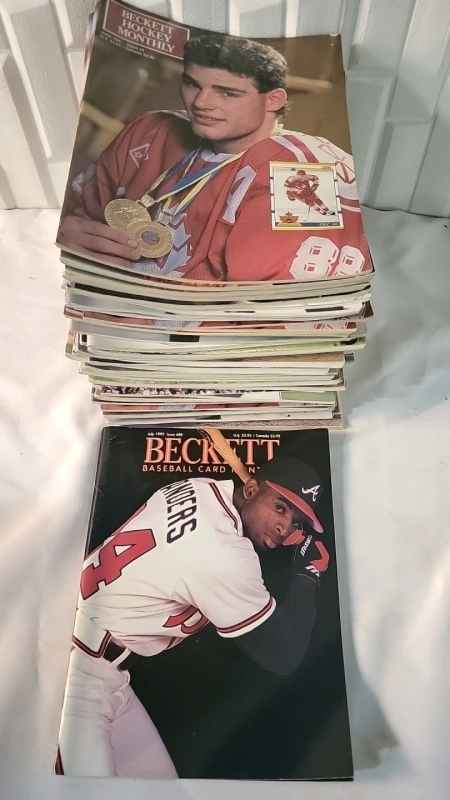 45 Beckett Hockey & Baseball Card Magazines
