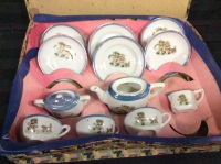 Vintage Child&rsquo;s Ceramic Tea Set Children&rsquo;s Marching Band Incomplete