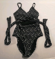 New Aerie sz XL Women's Swimsuit - Polka Dots