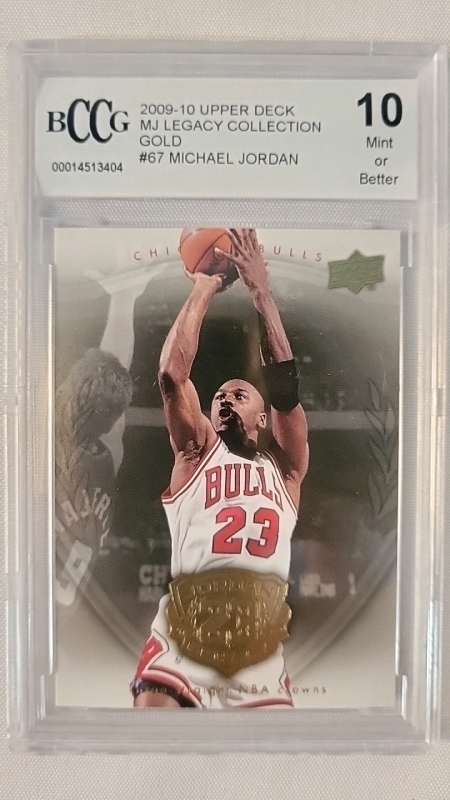 Graded Michael Jordan Card - 10 Mint or Better