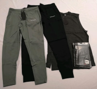 4 New ALPHALETE Men's XLarge Tank Tops, Jogger and Shorts