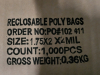 2000 New 2"x1.75" Reclosable Poly Bags - Ziploc Style - 4