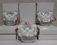 Christmas Family Ornaments- Lot of 10
