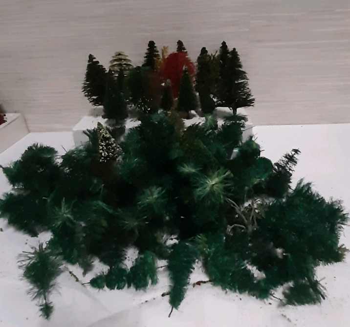 A Large Assortment of Train Design Greenery.