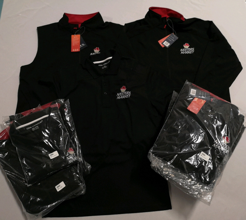 11 New Men's Jackets, Vest, Polo Tops sz Med, Large XL, 2XL, 4XL - Logo Nesters Market
