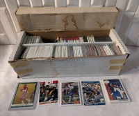 14.5" Box of Assorted Football Cards.