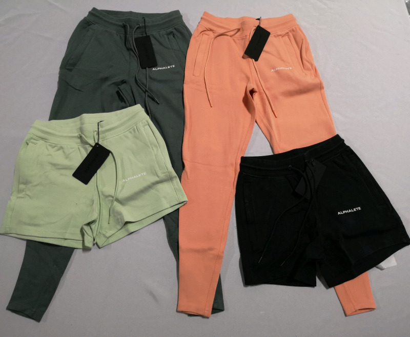4 New ALPHALETE Women's Small Joggers + Shorts