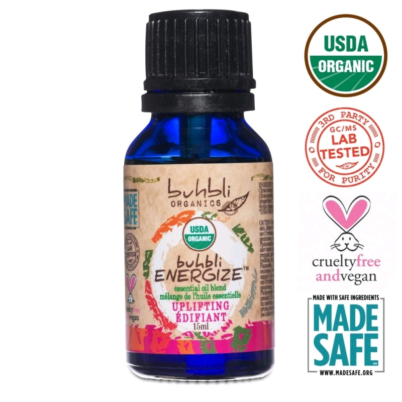New Buhbli Organic Essential Oils - ENERGIZE 15mL
