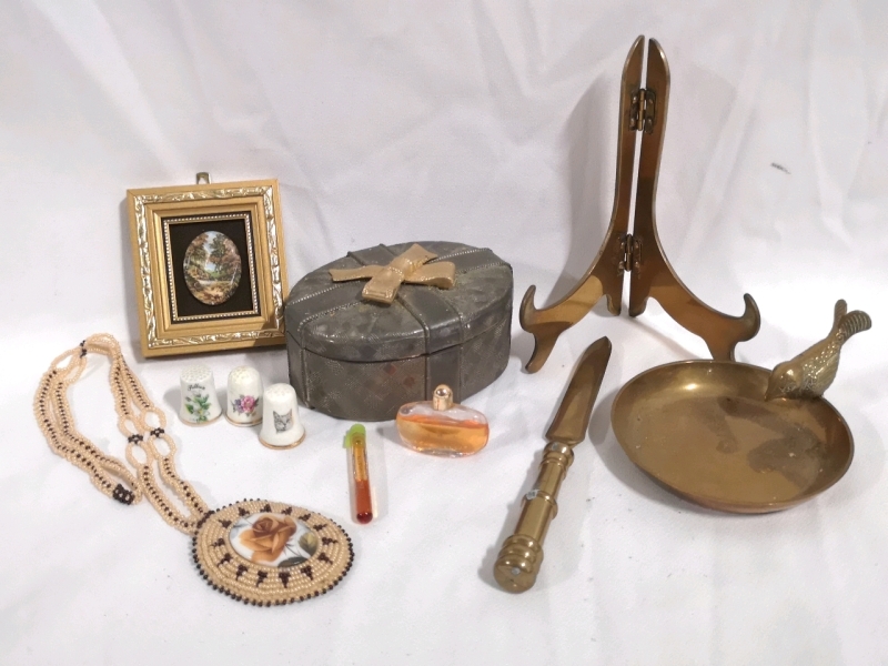 Vintage Brass & Ladies Dresser Lot