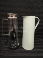 Glass Pitcher & Ikea Thermos Container