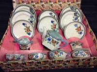 Vintage Child&rsquo;s Ceramic Tea Set In Original Box Japan