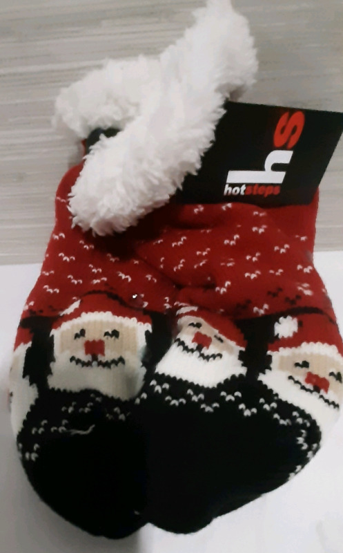 New with Tags. Holiday Slipper Socks by Hot Steps.