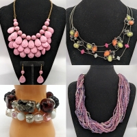 Pretty in Pink Jewelry: Necklaces, Bracelets+