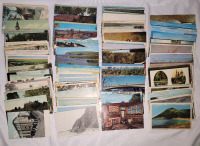1900s - 1980s Vintage Canadian Vacation Postcards , 120 Postcards