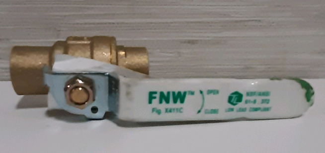 New Low Lead 600# 2-Piece Sweat Full Port Ball Valve ( 3/4" 19.1mm)