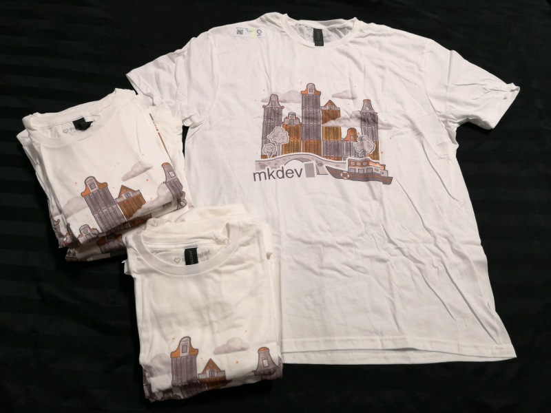 11 New Men's Large Cotton T-Shirts - Logo MKDEV