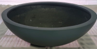 New 24" Diameter Low Bowl Lightweight Fiberglass Medium Planter