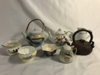 Vintage Teapots Cream & Sugars