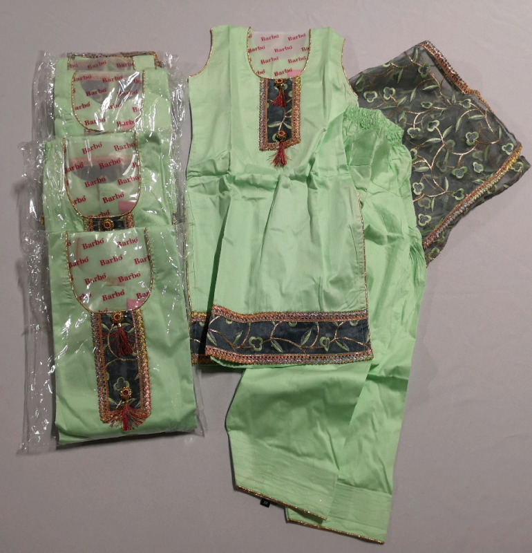 5 New Indian Style 3 piece Clothing Youth Set by Barbo