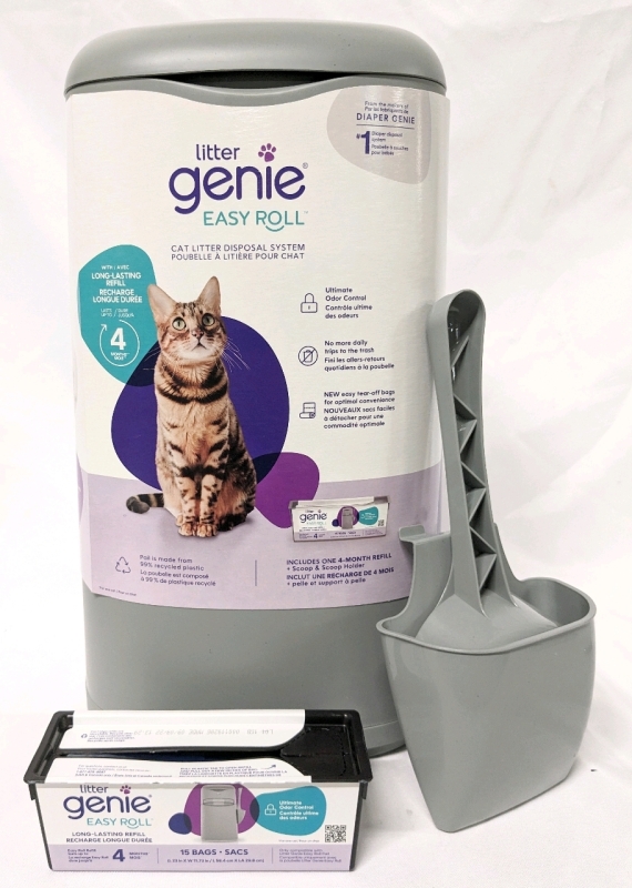 New LITTER GENIE Easy Roll Cat Litter Disposal System