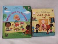 2 New Kids Lift The Flap Board Books by Usborne