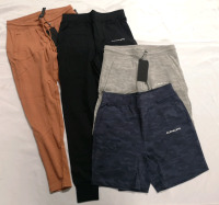 4 New ALPHALETE Men's Small Shorts & Joggers