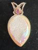 Sajen Sterling Opalescent Window Druzy Mystic Topaz Pendant - 4