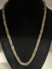 Unique 925 Sterling Woven Thick Rope Chain and Bracelet Set - 2