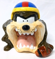 Vintage LOONEY TUNES Football Taz Tasmanian Devil Cookie Jar from 1993