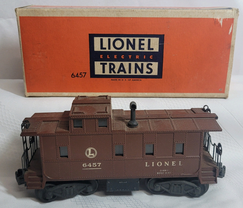 Vintage Lionel Trains O / 027 Gauge Caboose SP Type No. 6457 (B) w/Original Box