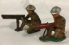 Pair of Barclays Lead Soldiers Machine Gunners - 2