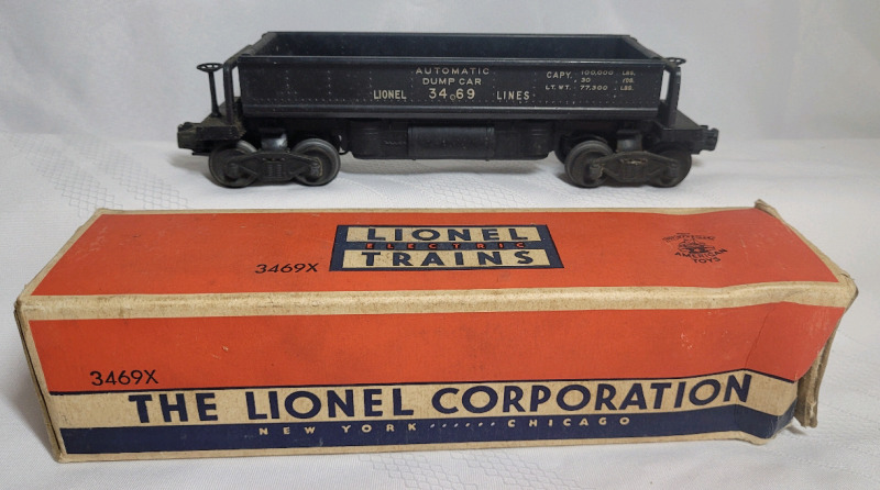 Vintage Lionel Train O Gauge Operating Automatic Coal Dump Car # 3469X