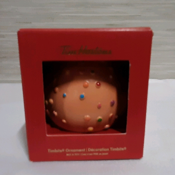 6 New 2022 Tim Horton's Timbit Christmas Ornaments.