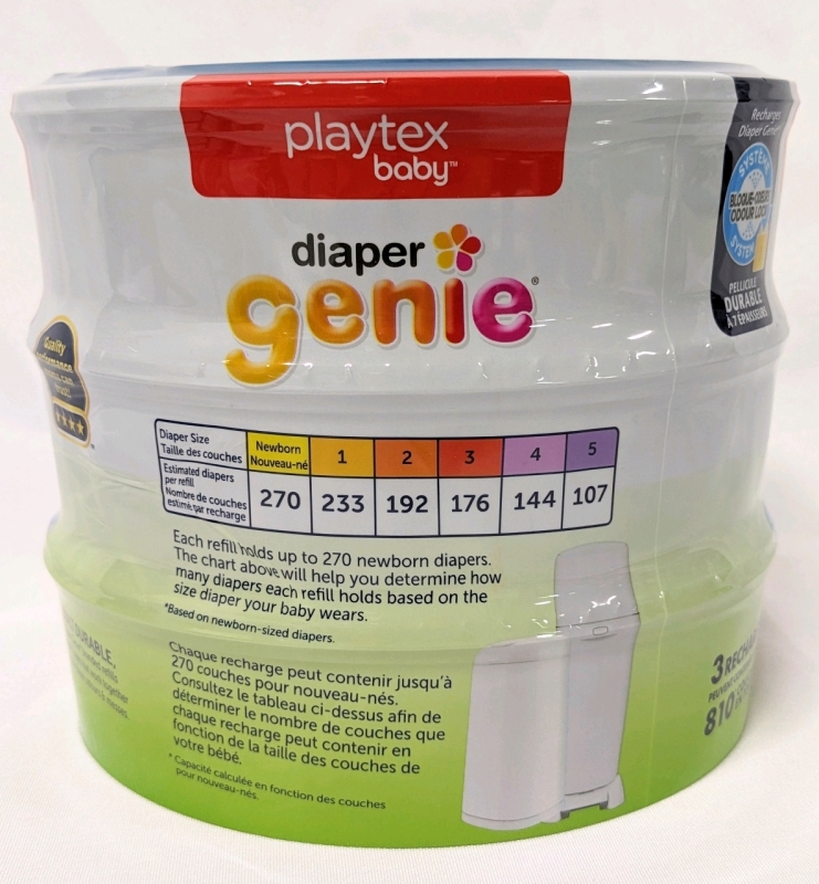 New Platex Baby DIAPER GENIE Refills 3Pack