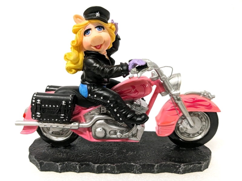 The Muppet Motorcycle Mania: Miss Piggy's Moi Motorcycle Figure