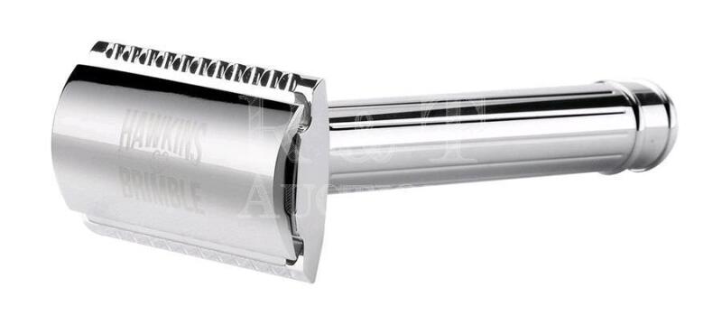 New HAWKINS & BRIMBLE Double-Edged Metal Safety Razor.