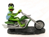 The Muppet Motorcycle Mania: Kermit's Easy Green Rider Figure