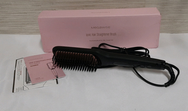 New, Megawise Ionic Hair Straightener Brush
