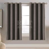 2 New H Versailtex Curtain Panels - Charcoal Grey