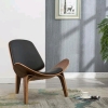 New David Divani Designs Shell Leather Chair