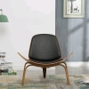 New David Divani Designs Shell Leather Chair - 2