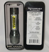 NEW Rechargeable 3-Function Mini Flashlight in Case